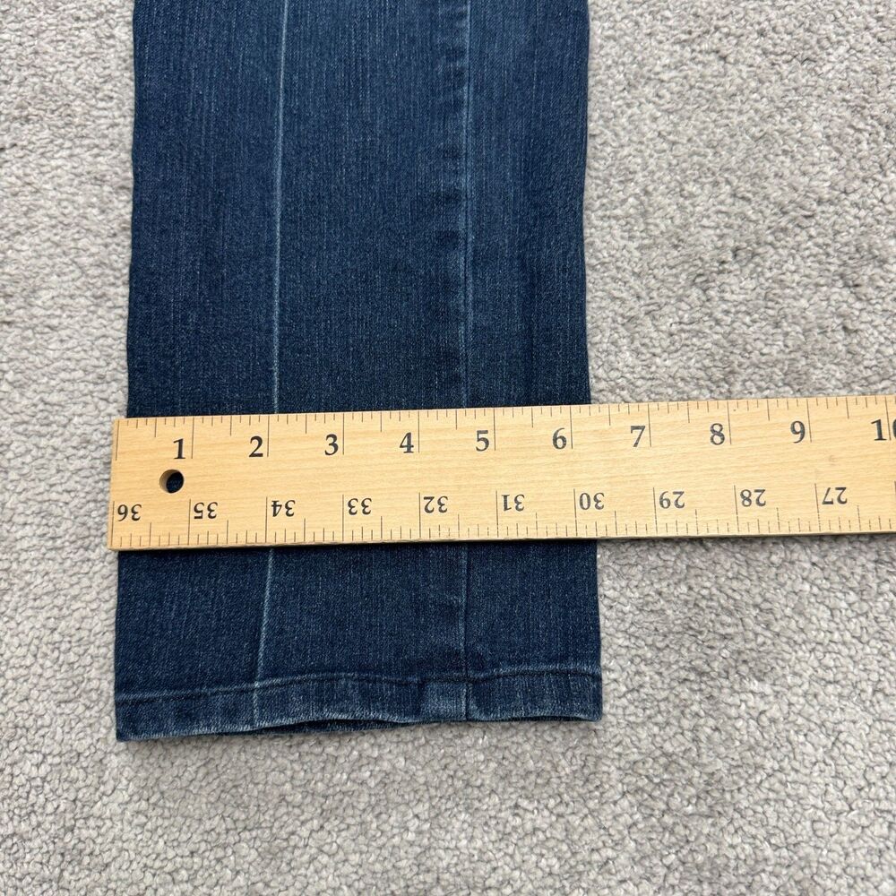 Paige Hidden Hills H.H. Bootcut Denim Jeans Womens 26 Blue Dark Wash Mid Rise - Picture 15 of 16